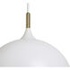 Lohn LED Matte White Pendant Ceiling Light